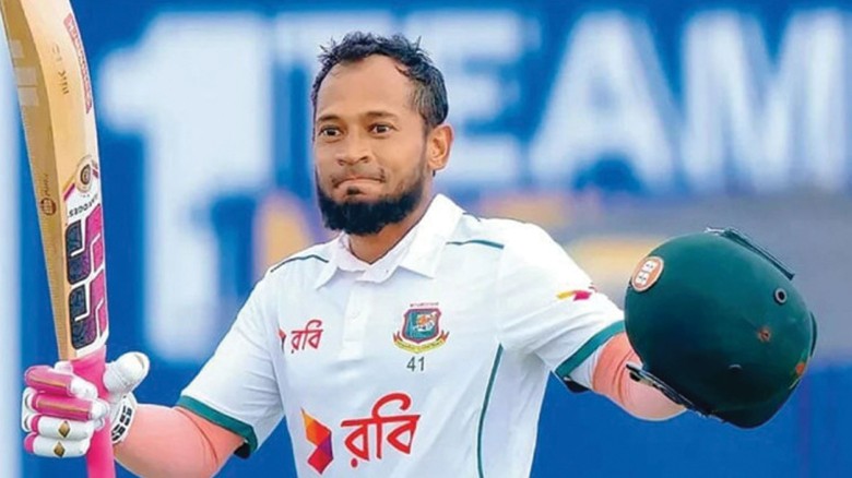 শততম টেষ্ট খেলতে নেমে ৯৯ রানে অপরাজিত মুশফিক