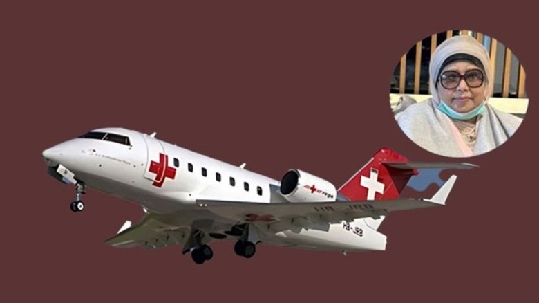বেগম জিয়ার জন্য জার্মানি থেকে এয়ার অ্যাম্বুলেন্স পাঠাচ্ছে কাতার