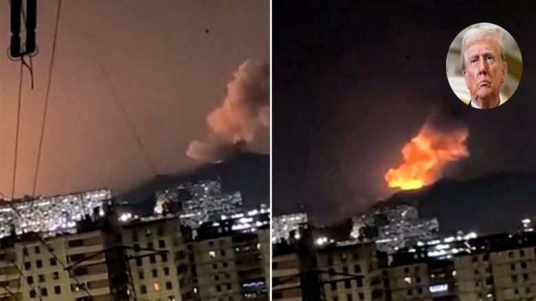 ট্রাম্পের নির্দেশে ভেনেজুয়েলার রাজধানীতে হামলা