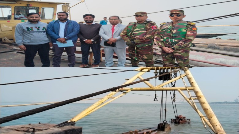 কাজিপুরে চরাঞ্চলবাসীর দুঃখ লাঘবে যমুনা নদীতে ড্রেজিং শুরু