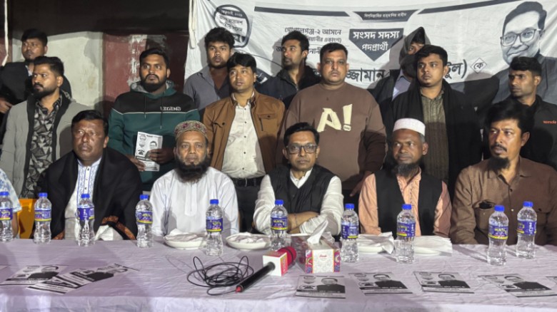 পুখুরিয়ায় স্বতন্ত্র প্রার্থী কামরুজ্জামান ভূইয়ার গণসংযোগ ও উন্নয়ন প্রতিশ্রুতি