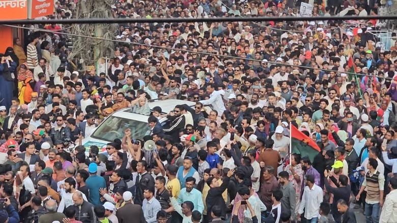 বিএনপি’র শোভাযাত্রা: ফরিদপুর শহরজুড়ে নির্বাচনী আমেজ