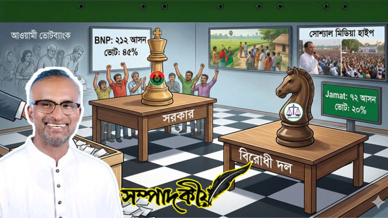 কার পাশা কার টেবিলে: জনরায়ে বিএনপির একক আধিপত্য ও বিরোধী দলেও ঐতিহাসিক চমক
