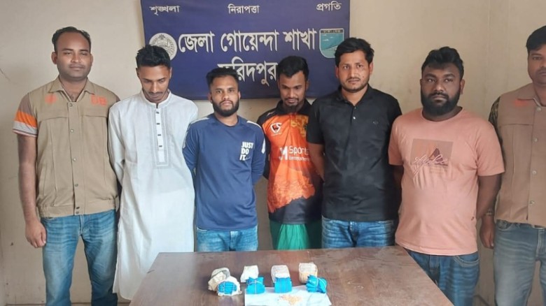 ফরিদপুরে ১০ হাজার ইয়াবাসহ মাদকচক্রের ৫ সদস্য গ্রেফতার