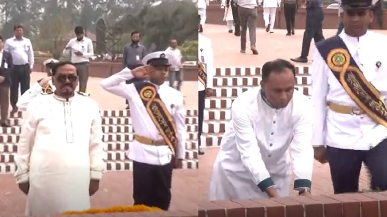 জাতীয় স্মৃতিসৌধে শ্রদ্ধা জানালেন স্পিকার ও ডেপুটি স্পিকার