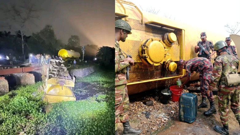 ট্রেন লাইনচ্যুত, ১৮ ঘণ্টা পর সিলেটের সঙ্গে রেল যোগাযোগ স্বাভাবিক