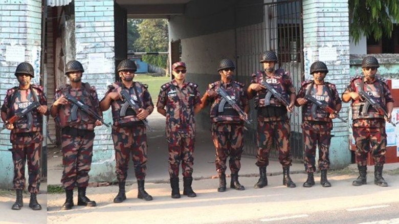 বগুড়া-৬ উপনির্বাচন: নিরাপত্তায় মোতায়েন ৮ প্লাটুন বিজিবি