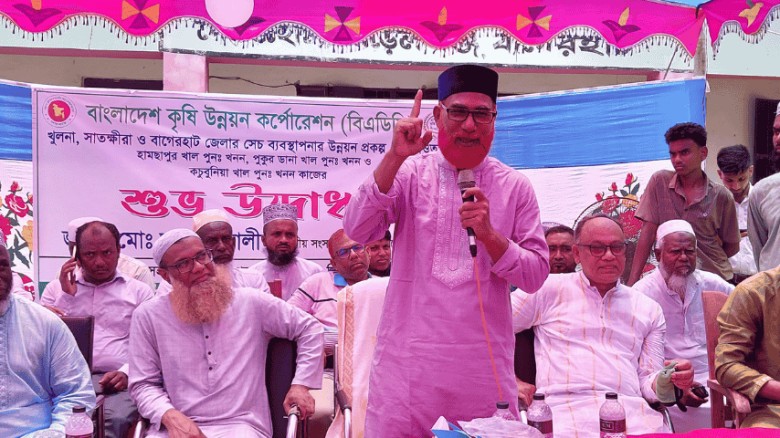 মোরেলগঞ্জে খাল খনন কর্মসূচি উদ্বোধন