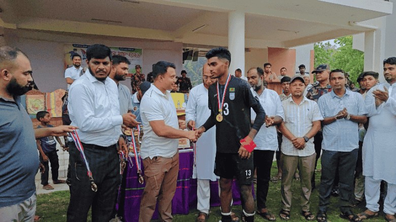 বাঘাইছড়িতে মাদকবিরোধী ফুটবল ম্যাচ অনুষ্ঠিত