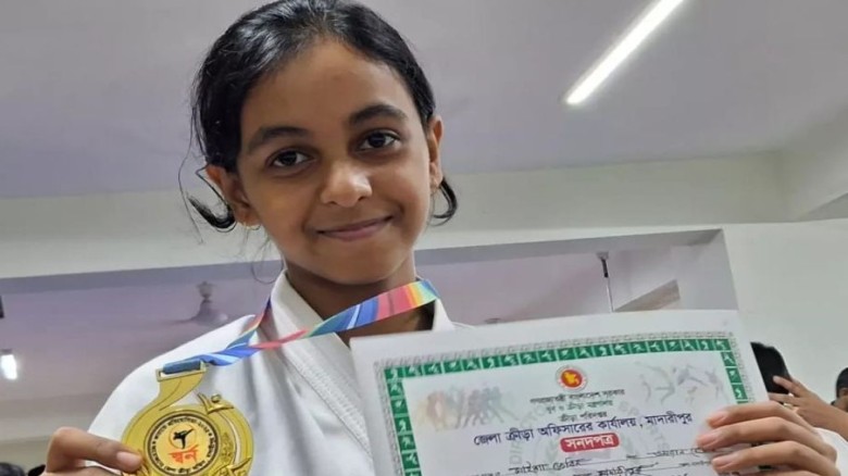 বিশ্বজয়ের স্বপ্নে বিভোর কারাতে কন্যা মাইশা