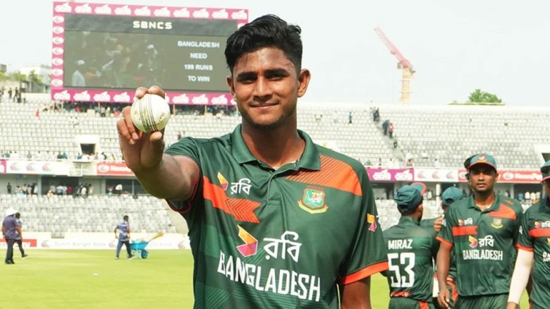 আইসিসির মাসসেরা মুকুট নাহিদ রানার মাথায়