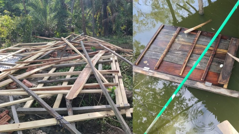 মোরেলগঞ্জে ব্যবসায়ীর বাড়িতে হামলা লুটপাট