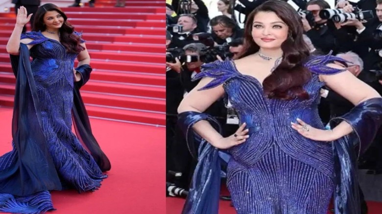 কানে নীল গাউনে মুগ্ধতা ছড়ালেন ঐশ্বরিয়া