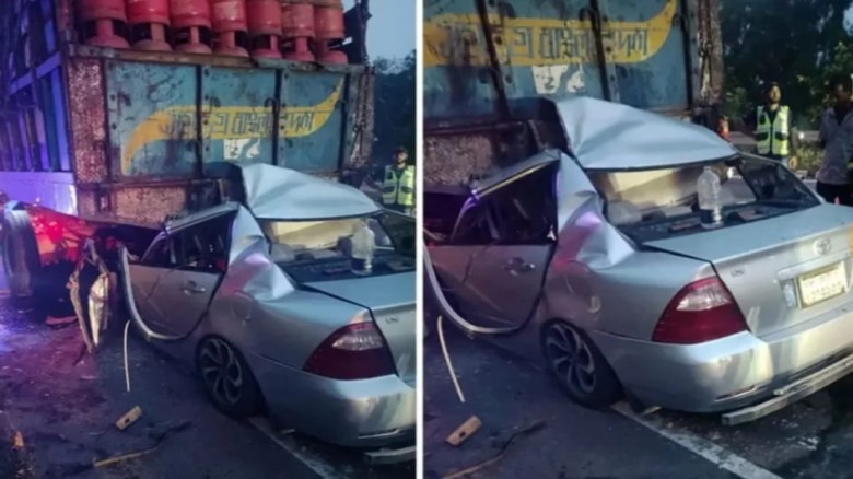 ভাঙ্গায় দাঁড়িয়ে থাকা ট্রাকে প্রাইভেটকারের ধাক্কা, নিহত ৫