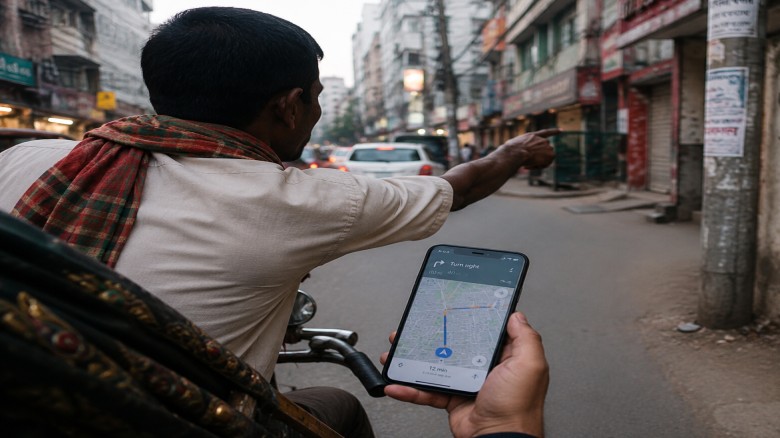 গুগল ম্যাপের বাইরে যে ঢাকা