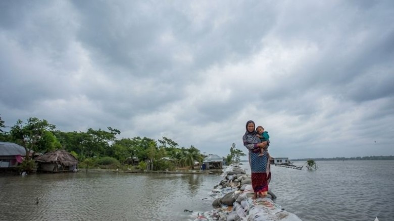 সুন্দরবনঘেঁষা কয়রায় জলবায়ু পরিবর্তনের চরম মূল্য দিচ্ছে ৯৭% পরিবার