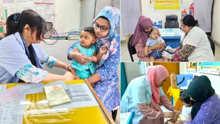 জীবনরক্ষাকারী টিকা ও মা-শিশু স্বাস্থ্যসেবায় সূর্যের হাসি নেটওয়ার্ক