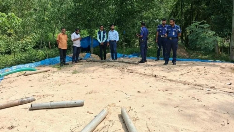 শ্রীমঙ্গলে ১০ হাজার ঘনফুট অবৈধ বালু জব্দ