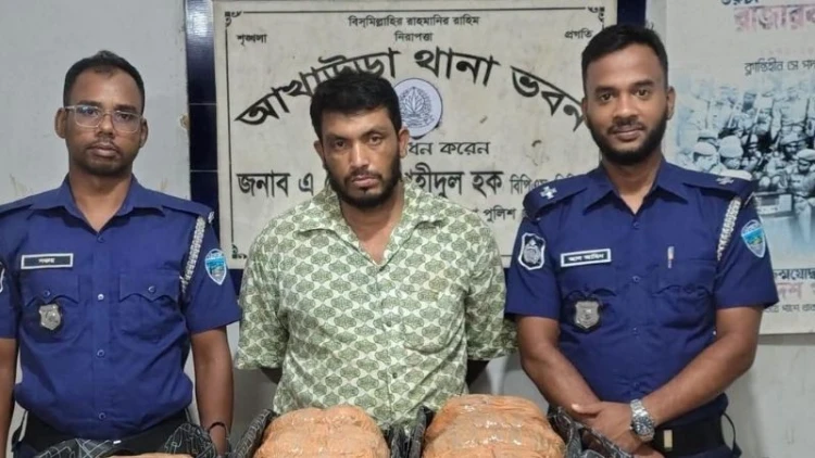 আখাউড়ায় গাঁজাসহ সিএনজি জব্দ, গ্রেপ্তার ১