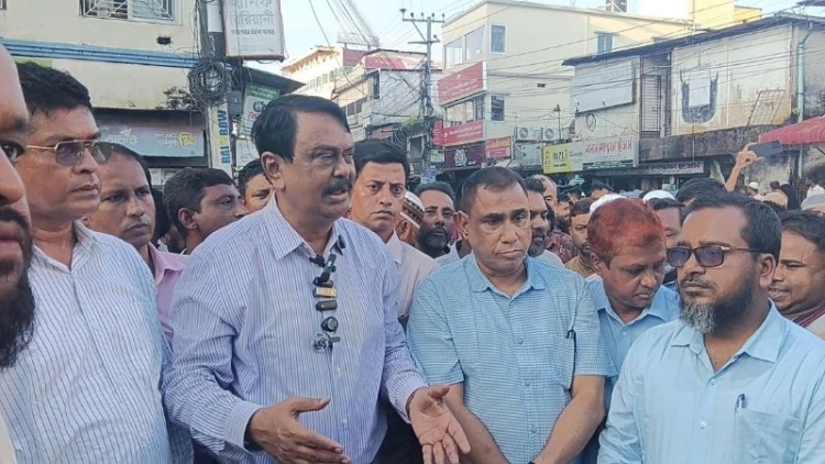 ছাতকে ৪ লেন সড়কের ভিত্তিপ্রস্তর স্থাপন