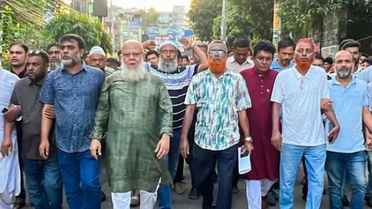 সারাদেশে আওয়ামী সন্ত্রাসের বিরুদ্ধে ফেনীতে স্বেচ্ছাসেবক দলের বিক্ষোভ