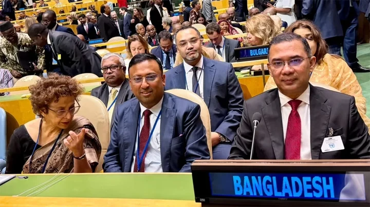 জাতিসংঘ সাধারণ পরিষদের  অধিবেশনে যোগ দিলেন প্রধানমন্ত্রী তারেক রহমান