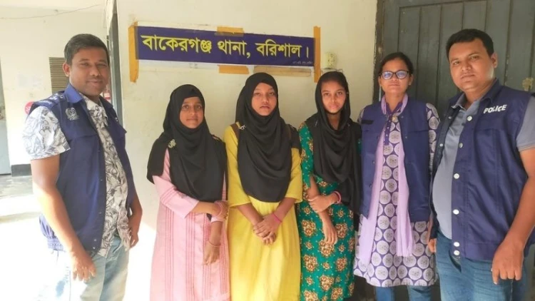 বাকেরগঞ্জে নিখোঁজ তিন স্কুলছাত্রী ঢাকায় উদ্ধার