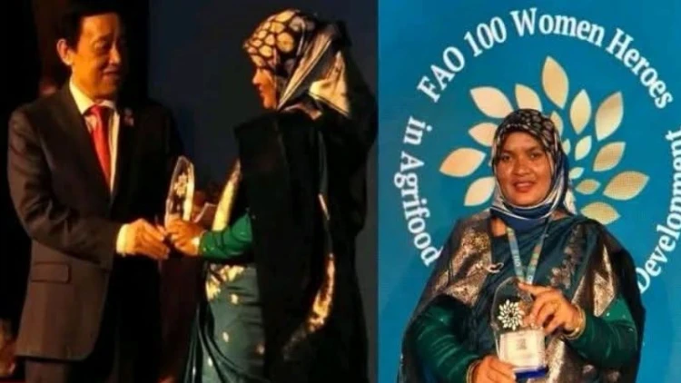 ইতালিতে আন্তর্জাতিক সম্মাননা পেলেন ঠাকুরগাঁওয়ের বিলকিস